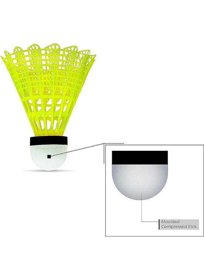 Li-Ning - Bolt Boost Nylon Badminton Shuttlecocks | Slow Speed | High Quality | Synthetic Cork - Image 1