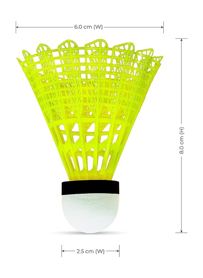 Li-Ning - Bolt Boost Nylon Badminton Shuttlecocks | Slow Speed | High Quality | Synthetic Cork - Image 1