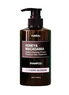 KUNDAL Honey & Macadamia Pure Natural Balancing Refreshing Shampoo Cherry Blossom  - Image 1