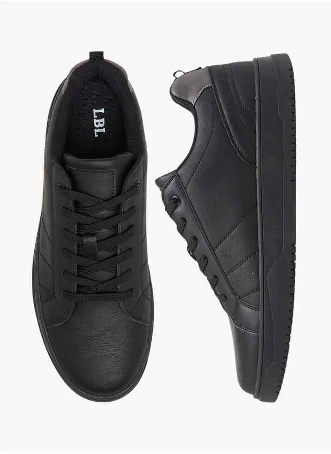 ال بي ال من شو اكسبرس Men's Panelled Lace-Up Sneakers