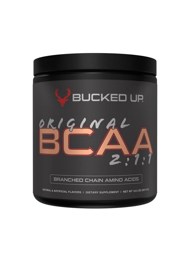 Bucked Up باكد أب أوريجينال بي سي إيه إيه 2:1:1 أحماض أمينية أساسية متفرعة السلسلة - مسحوق مكمل - | تركيبة فورية نقية 100% 2:1:1 | قبل/بعد التمرين | 30 حصة | (نكهة تفاح جاكيت) - Image 1