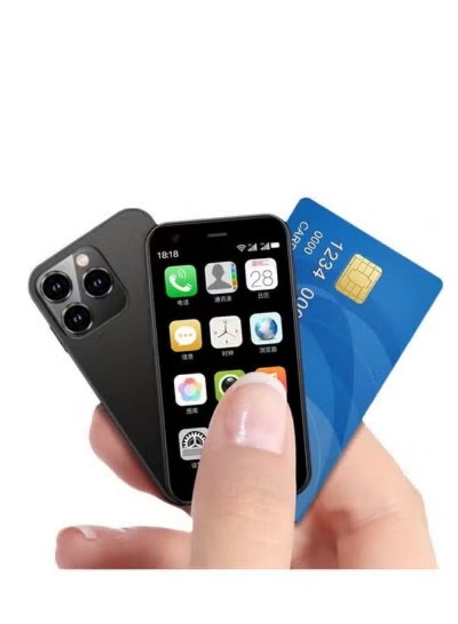 SOYES Super Mini Mobile Phone Android Quad Core Titanium Silver, Mobile Mini Smartphone Ultra Small Pocket Student Children Men and Women(Black) - Image 1