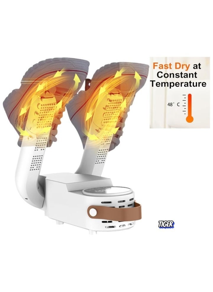 TIGER Shoe Dryer & Boot Dryer – Portable Smart Multi-Functional Folding Shoe Dryer with Temperature Control, Timing, UV Disinfection, & Deodorizing – Ideal for Shoes, Boots, & Socks  - Image 1