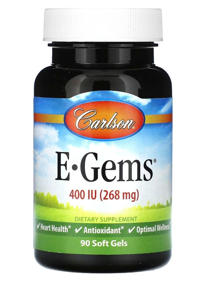 Carlson E-Gems 268 ملغ (400 وحدة دولية) 90 كبسولة لينة - Image 1