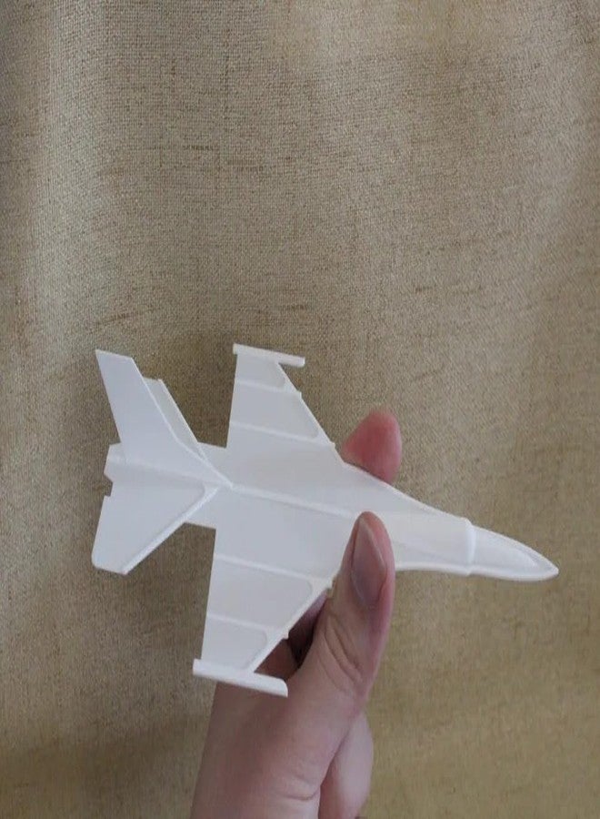 طائرة نموذجية مصبوبة من المعدن من شركة 3D CRAFT، بمقياس 1:32، باللونين الأسود والأبيض، مصنوعة من البلاستيك، تعمل يدوياً، مناسبة للأعمار من 3 سنوات فما فوق، لعبة مجسمة، مجموعة من قطعتين (قطعة واحدة) - Image 4