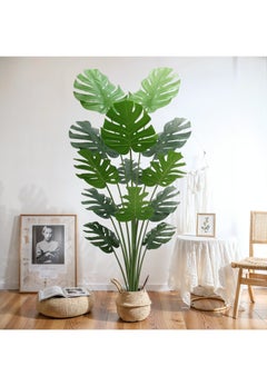 CIMIA Artificial Plant Monstera Deliciosa.Artificial Green Plant Decorations for Home, Office, and Living Room Decor - Maintenance-Free Indoor Silk Tree  - Image 2