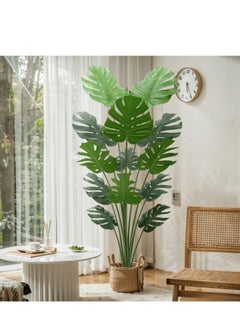 CIMIA Artificial Plant Monstera Deliciosa.Artificial Green Plant Decorations for Home, Office, and Living Room Decor - Maintenance-Free Indoor Silk Tree  - Image 1