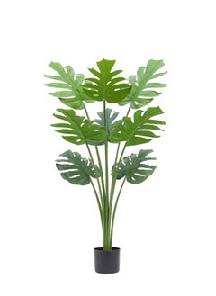 CIMIA Artificial Plant Monstera Deliciosa.Artificial Green Plant Decorations for Home, Office, and Living Room Decor - Maintenance-Free Indoor Silk Tree  - Image 4