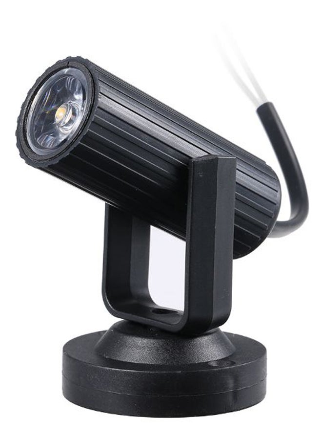 Portable Mini Spot LED Stage Light Black/Clear
