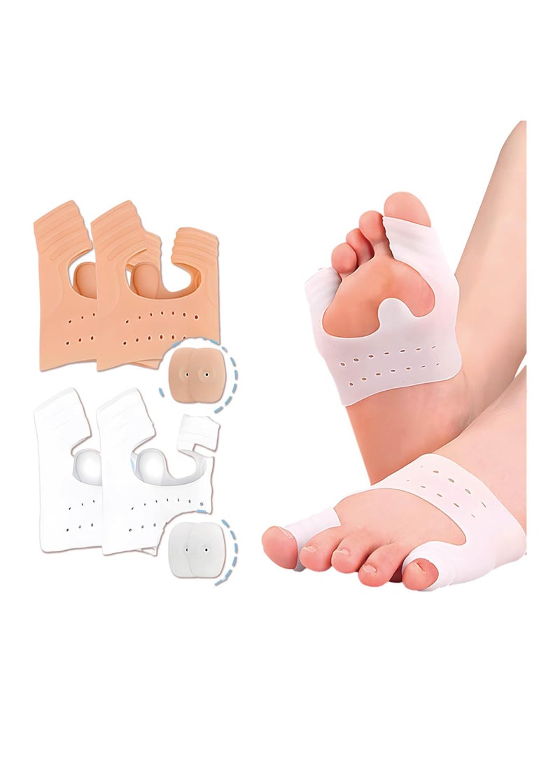 Excefore Big Toe Valgus Orthotics, Bunion Corrector, Metatarsal Pads, Gel Toe Separators, Bunion Corrector Cushion, Toe Spacers, Ball Of Foot Cushions, Soft&Breathable, Idea for Hammer Toe - Image 1