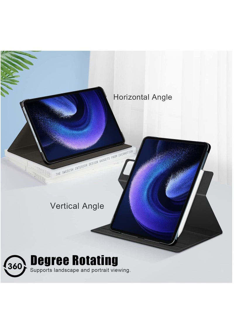 Tablet Accessories for Xiaomi Pad 6/6 Pro 360 Rotation Stand Smart Leather Tablet Case - Image 4