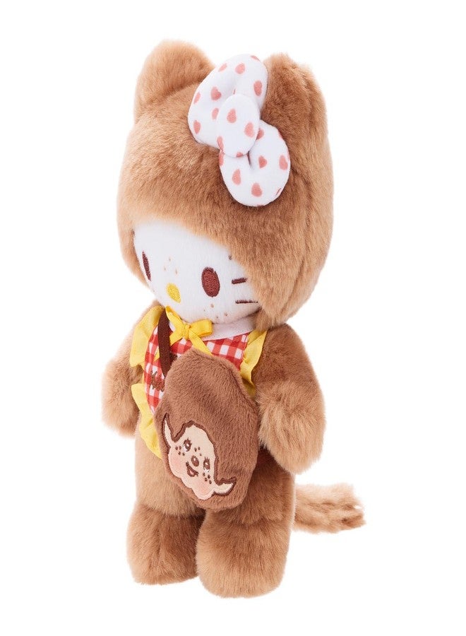 Monchhichi دمية محشوة بزي مونشيشي × هالو كيتي - 8" هالو كيتي واقفة - Image 2