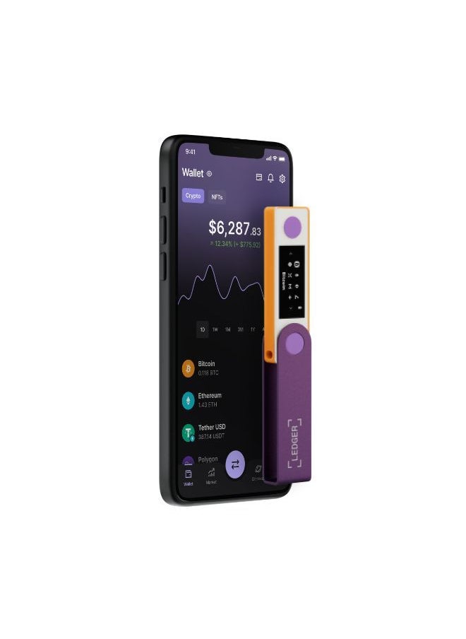 Ledger Nano X Hardware Wallet | Safest Crypto & NFT Cold Storage, Big Screen + Wireless Bluetooth & Type-C Connectivity, 5000+ Coins Supported, for iOS & Android, MacOS & Windows - Retro Gaming  - Image 3