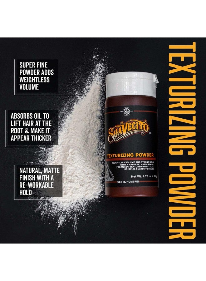 Suavecito Texturizing and Volumizing Hair Styling Powder with Shine Free Matte Finish and Strong Hold - No Mess, Oil Absorbing, Long Lasting - 1.75 oz - Image 3