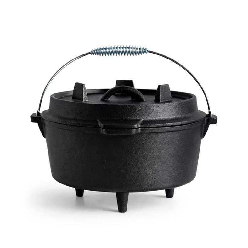 Pan Home Cast Iron Barbeque Pot 4.3L - Black - Image 5