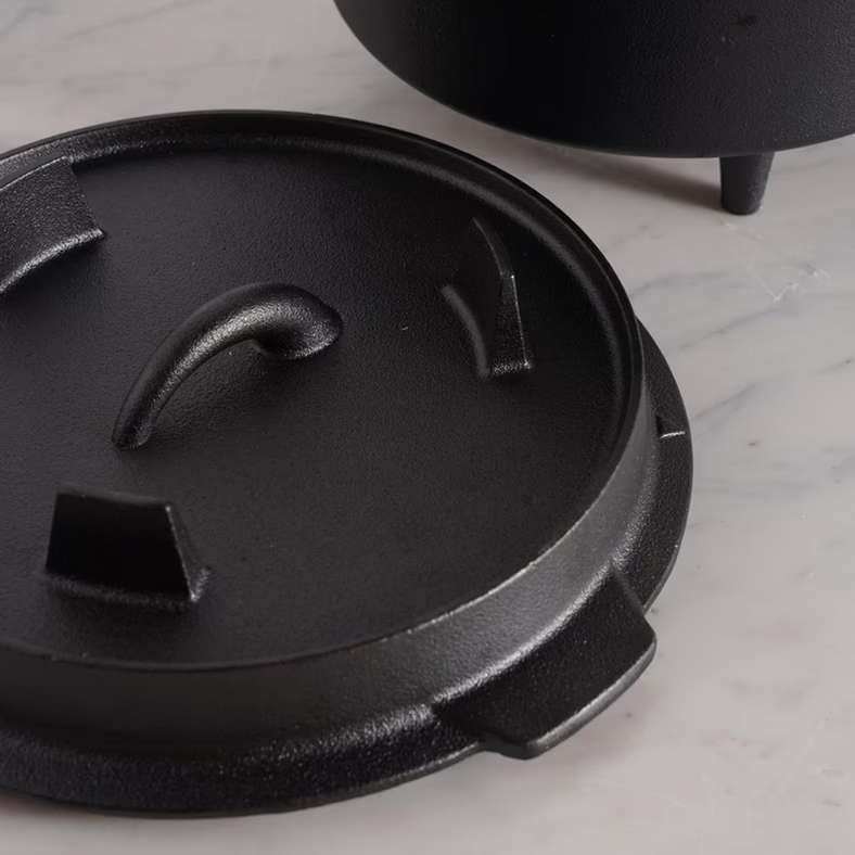 Pan Home Cast Iron Barbeque Pot 4.3L - Black - Image 4