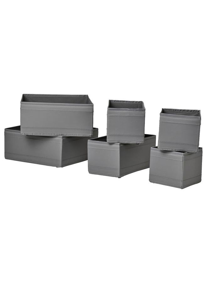 erorex Box, Set Of 6, Dark Grey - Image 1