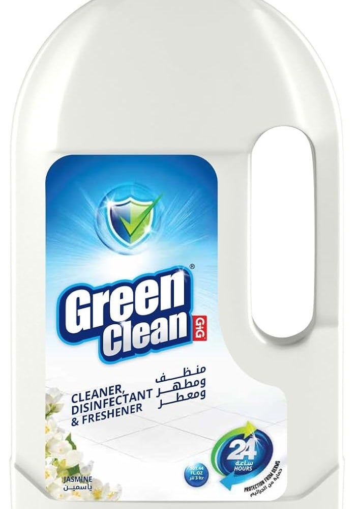 Green Clean مطهر متعدد الأغراض الأخضر النظيف - رائحة الياسمين - 3 لتر - Image 1