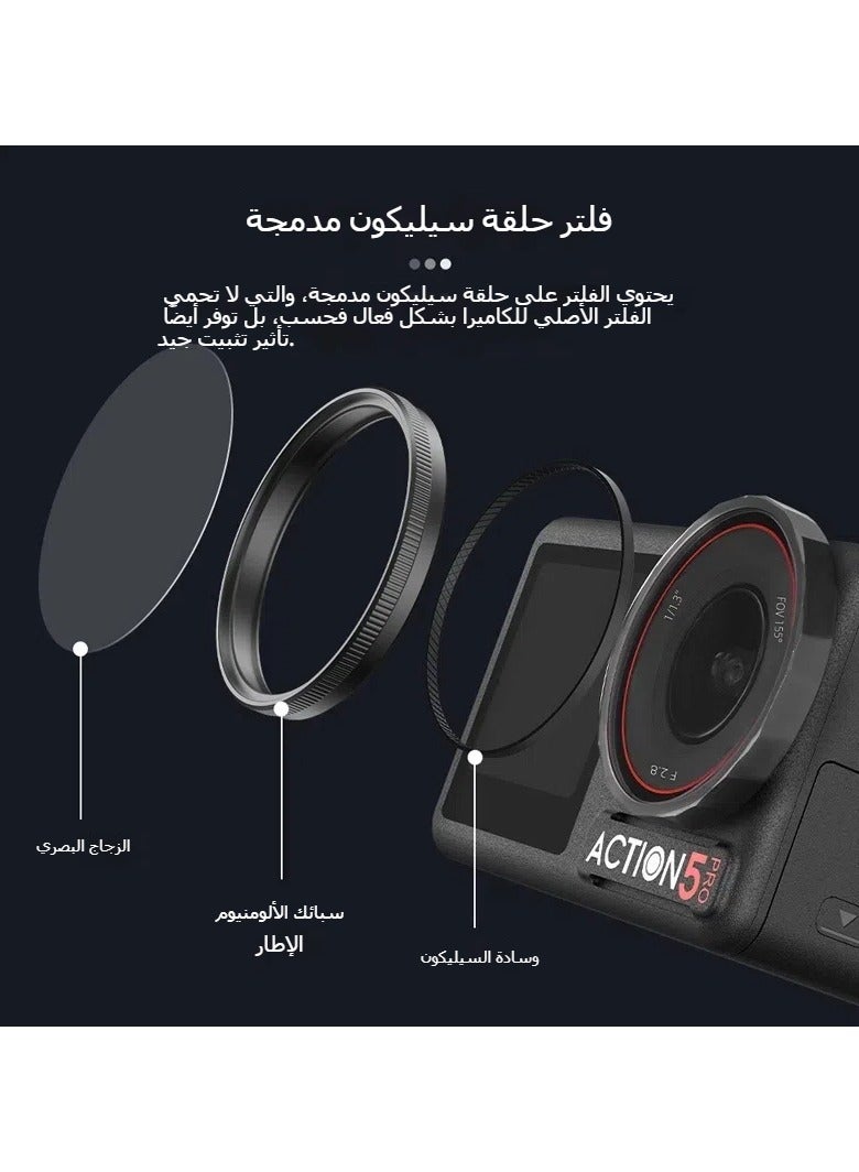 general Compatible with DJI Osmo Action 3/4/5 Pro filter UV protection ND dimming CPL polarizer accessory  - Image 4