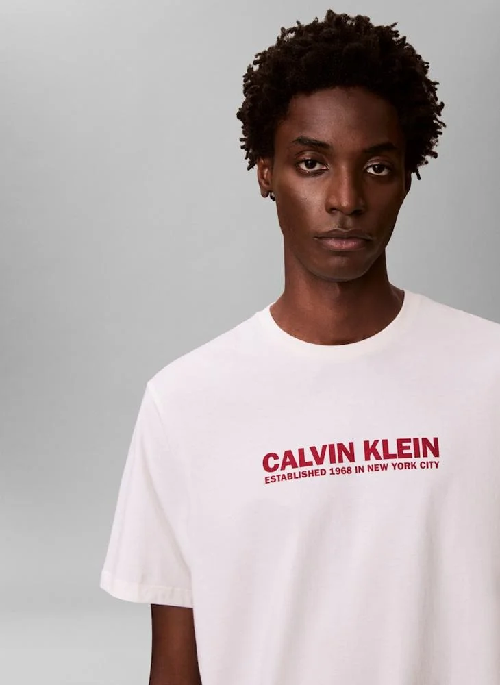 CALVIN KLEIN  Graphic Crew Neck T-Shirt for Men | Best Price UAE