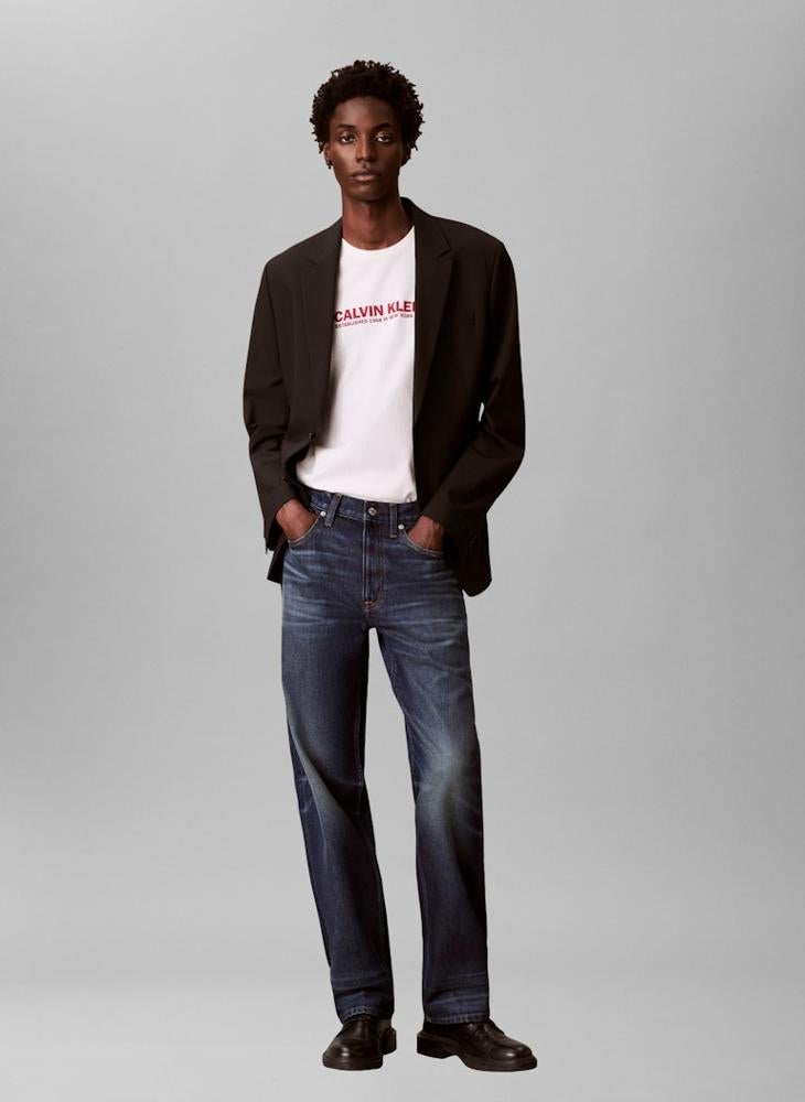 كالفن كلاين تيشيرت بياقة دائرية مزين برسمة - Image 4