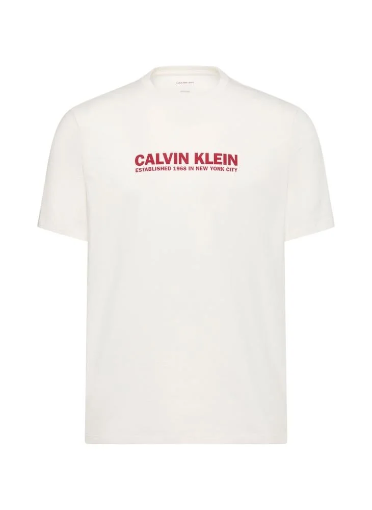 CALVIN KLEIN  Graphic Crew Neck T-Shirt for Men | Best Price UAE