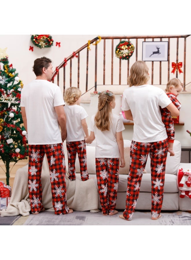 TAPIT Christmas Family Matching Pajamas Classical Nightwear Sleepwear Sets Long Sleeve Pjs for for Adults Kids and Baby Holiday Xmas Sleepwear Set (Men) - Image 4