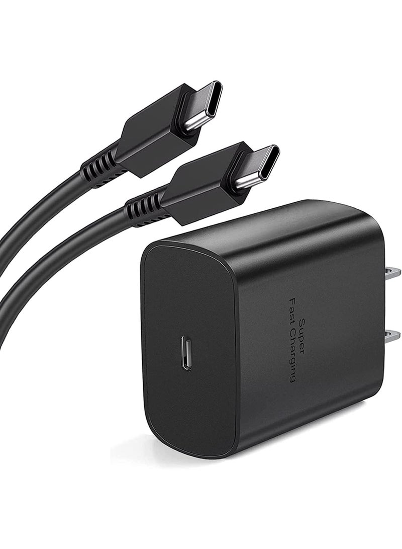 AAS ECOM 45W USB C Super Fast Charging PD Charger with 1 m Cable - Compatible with S25 S24 S23 S22 S21 S20 Ultra, S24+ S23+ S22+ S21+, A53, A15, A54, Fold, Flip - Type C Power Adapter, - Image 2