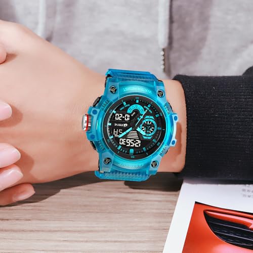 Gosasa Men's Watches Multi Function Military S-Shock Sports Watch LED Digital Waterproof Alarm Watches - Image 2
