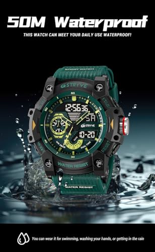 Gosasa Men's Watches Multi Function Military S-Shock Sports Watch LED Digital Waterproof Alarm Watches - Image 4
