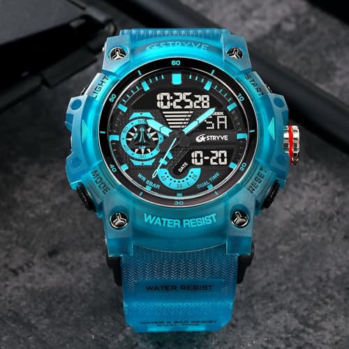 Gosasa Men's Watches Multi Function Military S-Shock Sports Watch LED Digital Waterproof Alarm Watches - Image 3