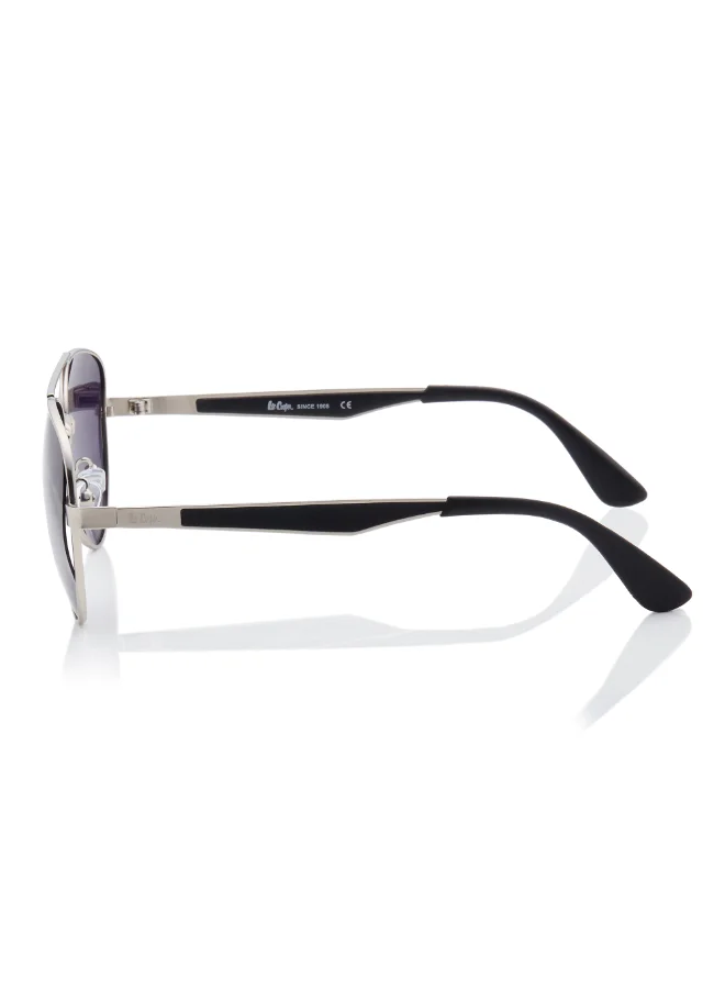 Lee Cooper Polarized Sunglasses Gradient Grey Frame Silver Mirror Lens 47mm  - LC1220C01