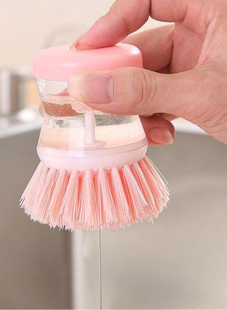 EasyLife Kitchen Wash Pot Dish Brush With Dispenser Liquid Filling Pan Brushes Cleaning Pressing Automatic - Image 1