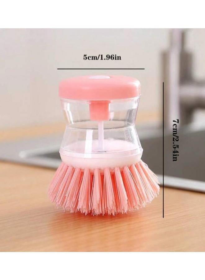 EasyLife Kitchen Wash Pot Dish Brush With Dispenser Liquid Filling Pan Brushes Cleaning Pressing Automatic - Image 2