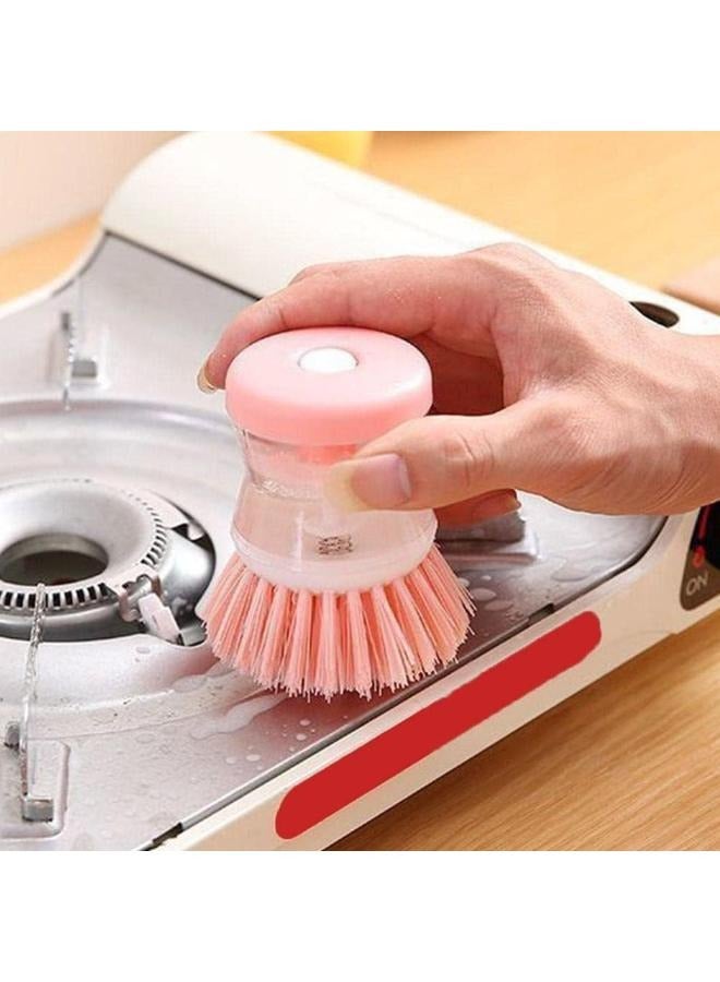 EasyLife Kitchen Wash Pot Dish Brush With Dispenser Liquid Filling Pan Brushes Cleaning Pressing Automatic - Image 4
