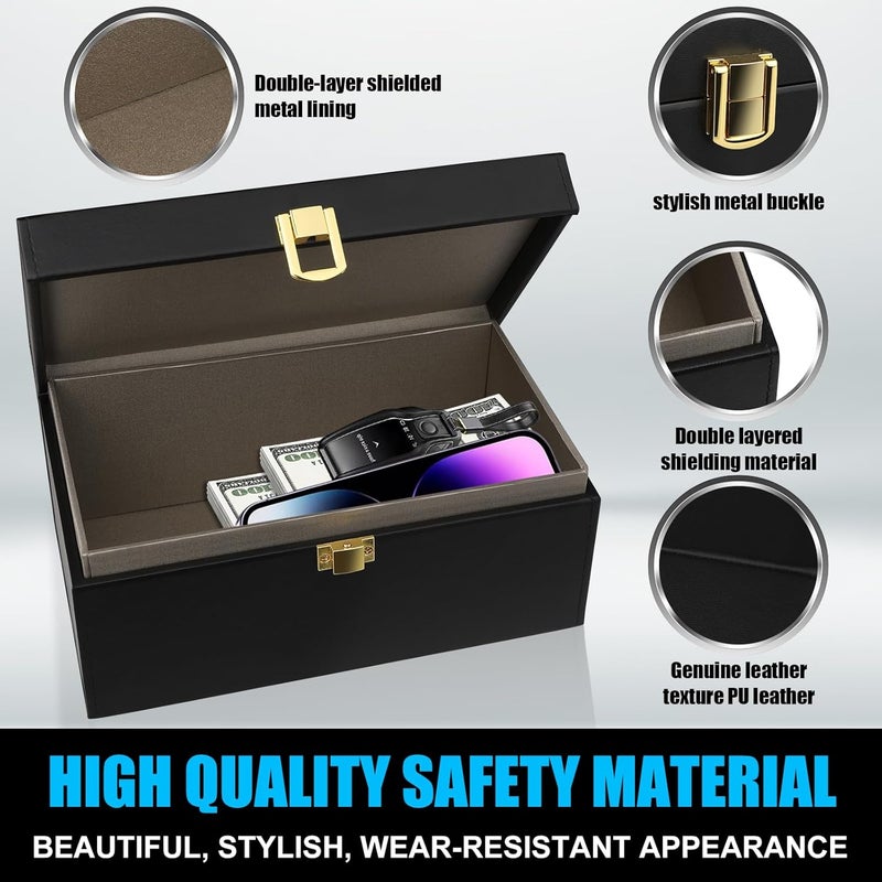 Diyife Extra Large Faraday Box, [10-15 Keys Capacity] Faraday Cage with 2 Pack Faraday Bags Key Fob Protector RFID Signal Blocker Cage, Anti-Theft Car Key Signal Blocking Box for Car Keys Phones - Image 4