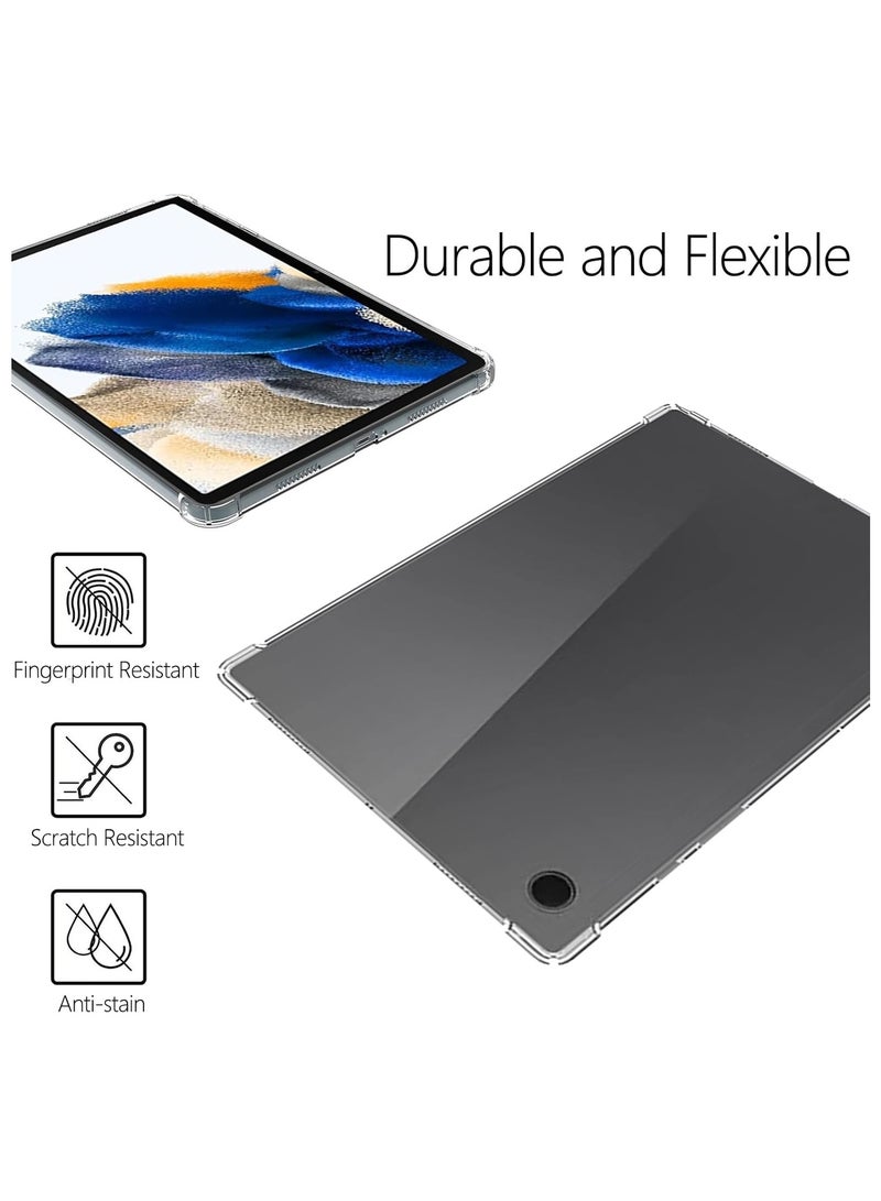 Protective Case for Samsung Galaxy Tab A8, Lightweight Protective Case with Flexible TPU Crystal Clear Back Cover, Shockproof Case Cover, for Galaxy Tab A8, Transparent Protective Case - Image 2
