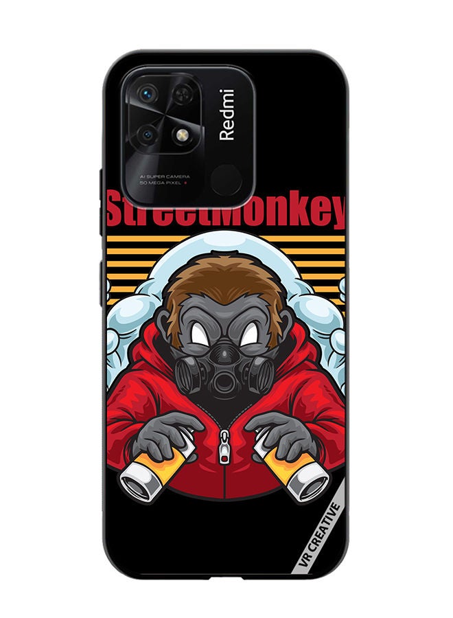 VR CREATIVE Protective Case Cover For Xiaomi Redmi 10C Street Monkey Design Multicolour - Image 1
