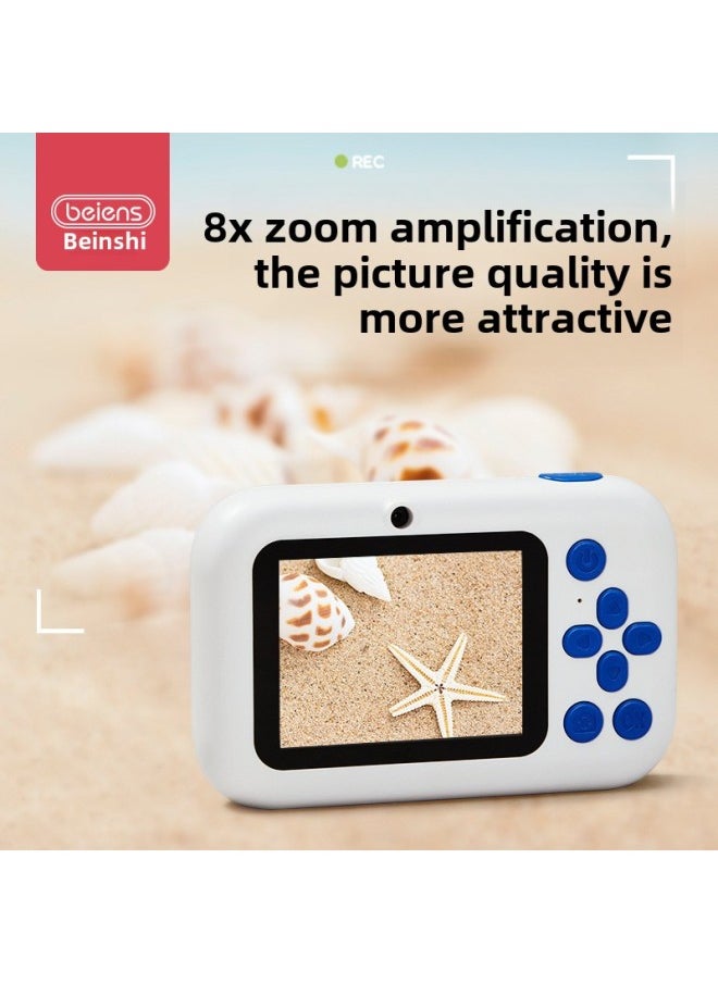 Generic - Children's Camera Toy Girl Photographable Printable Digital HD Camera Birthday Gift Mini Polonoid-Color: (astronaut) 2.4inch Ultra-clear Eye Protection Screen 96.0million Front And Rear Dual Cameras 8x Zoom - Image 1