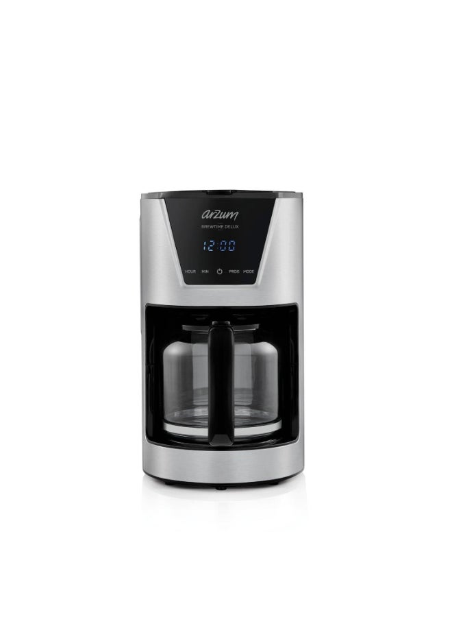 Arzum Drip Coffee Maker With Glass Jug Aroma Control  24 hour Timer 1.5 L 900 W AR3081 Black Copper - Image 1