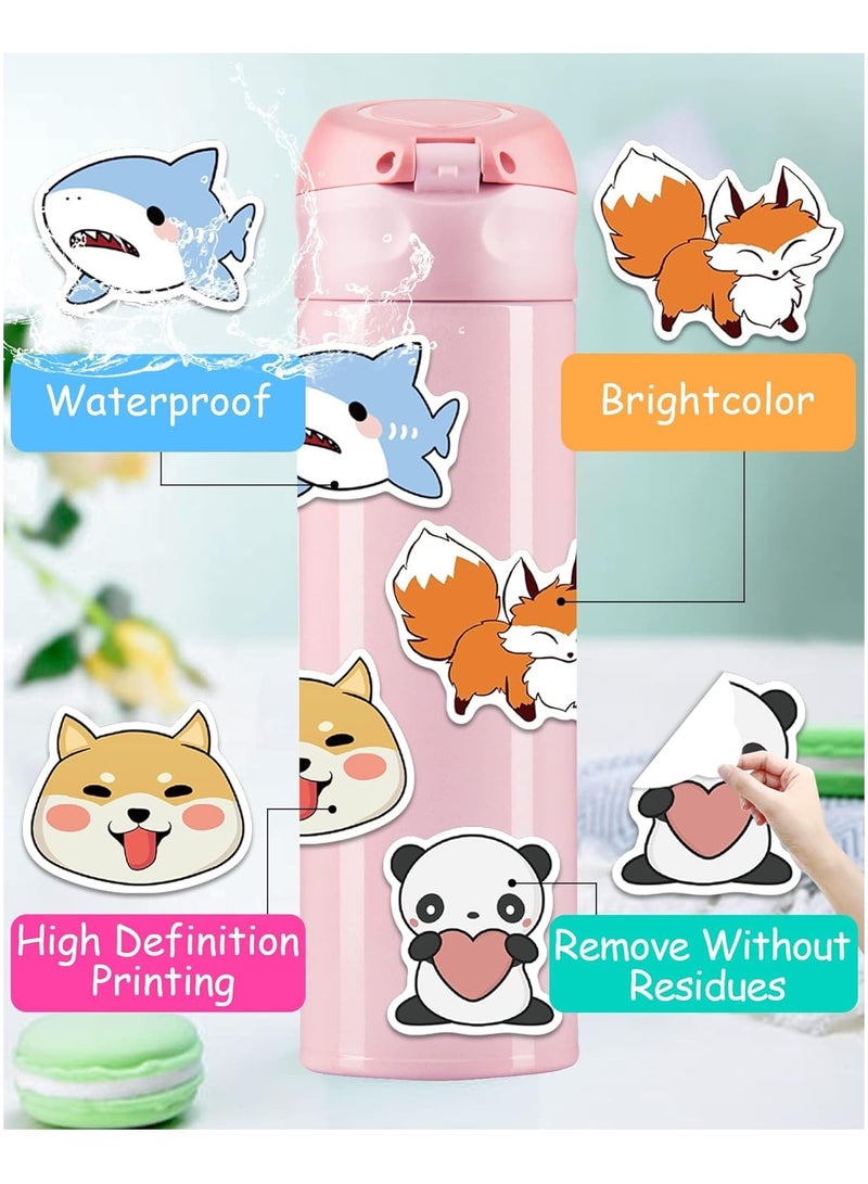 KASTWAVE 100 Pcs Animal Stickers for Kids, Water Bottle Stickers Waterproof Vinyl Hydroflask Phone Skateboard Laptop Stickers - Image 2