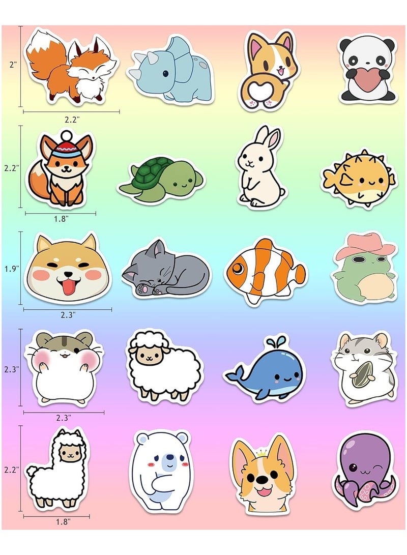 KASTWAVE 100 Pcs Animal Stickers for Kids, Water Bottle Stickers Waterproof Vinyl Hydroflask Phone Skateboard Laptop Stickers - Image 4
