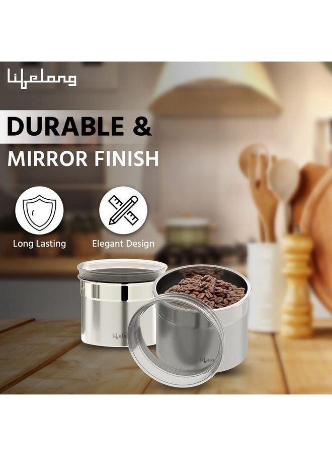 Lifelong Lifelong Kitchen Storage Canisters (Set of 4) |See through lid | 500 ml each | LLCAN04  - Image 3