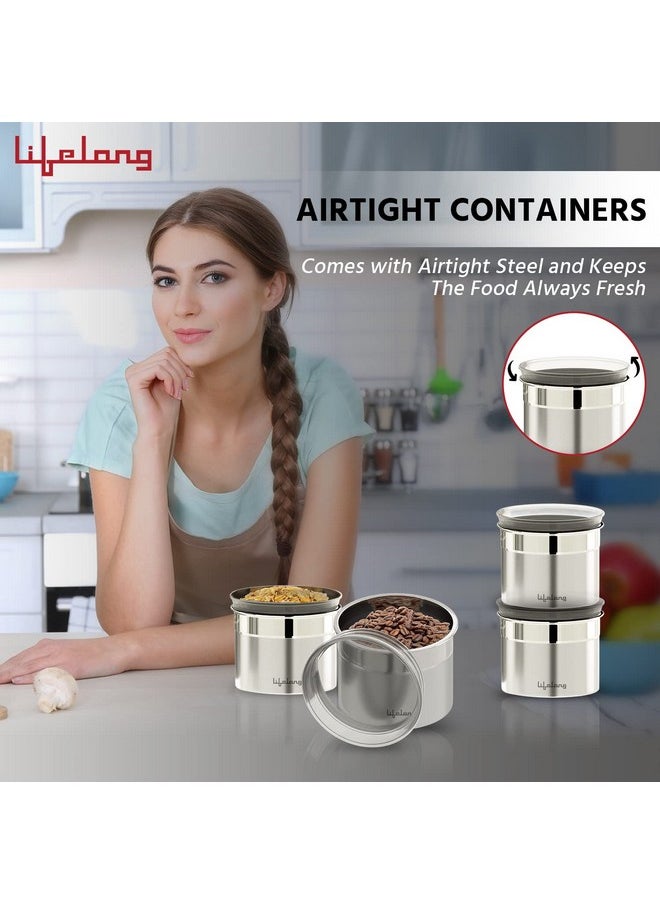 Lifelong Lifelong Kitchen Storage Canisters (Set of 4) |See through lid | 500 ml each | LLCAN04  - Image 4
