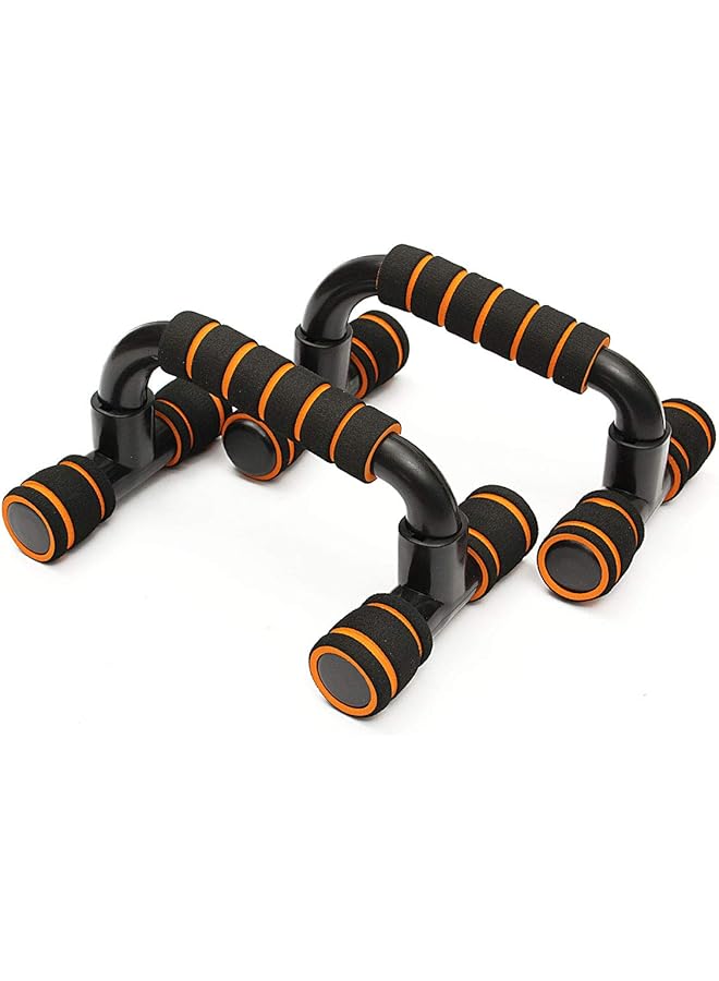 AxeBon Push Up Stands Hand Bar Home Fitness Gym Equipment Detachable Portable Hand Bar 1 Pair - Image 1