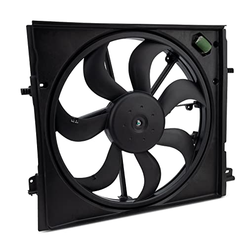 Qagea Radiator Cooling Fan Assembly Replacement for 2017 2018 2019 Nissan Rogue Sport 2.0L Replaces 214816MA0A - Image 1