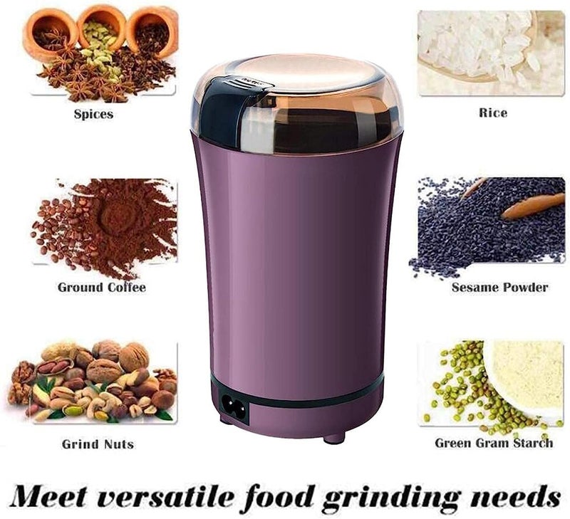 INKIES INKIES Spice Grinder Portable Electric Grain Mill Grinder Stainless Steel Dry Grain Spices Cereals Coffee Bean Grinder Machine  - Image 2