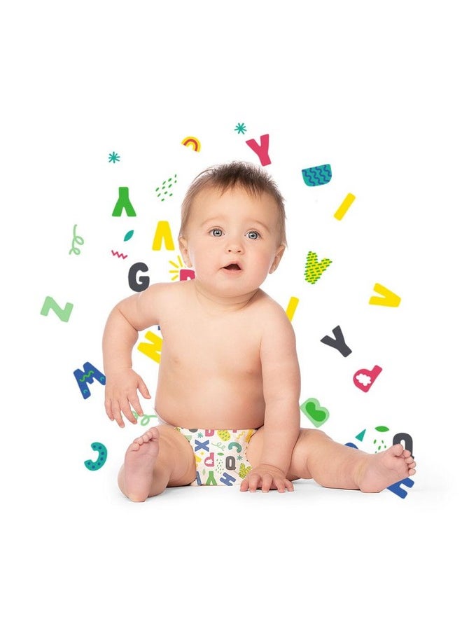 Hello Bello Premium Baby Diapers Size 1 I 32 Count Of Disposable, Extra-Absorbent, Hypoallergenic Baby Diapers With Snug And Comfort Fit I Alphabet Soup  - Image 4