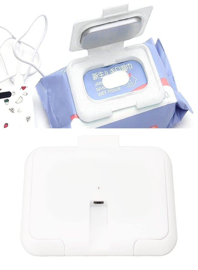Naroote Baby Wipe Warmer, Long Lasting Warmth Warm Wipe Dispenser, Baby Wet Wipes Dispenser with USB Cable for Newborn Travel - Image 2