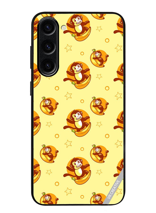 VR CREATIVE Protective Case Cover For Samsung Galaxy S23 Plus Banana Monkey Design Multicolour - Image 1